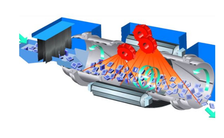 橡膠履帶通(tōng)過式抛丸機(jī)